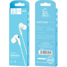 Наушники Denmen HF DR06 3.5mm 1.2 м White (DE-DR06-WH) - Фото