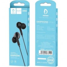 Наушники Denmen HF DR06 3.5mm 1.2 м Black (DE-DR06-BK) - Фото