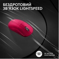 Мышка Logitech G Pro X Superlight 2 Lightspeed Wireless Magenta (910-006797) - Фото