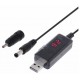 Перетворювач USB з 5V до 9v/12v, кабель для під'єднання роутера до повербанка