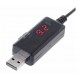 Перетворювач USB з 5V до 9v/12v, кабель для під'єднання роутера до повербанка