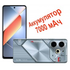 Телефон Tecno POVA 6 NEO 8/256 GB Starry Silver (Техно пова 6 нео) - Фото