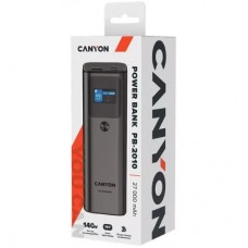 Батарея універсальна Canyon PB-2010 27000 mAh PD/3.1/140Wh, in/out2xUSB-C PD/140W, outUSB-A/22.5W - Фото
