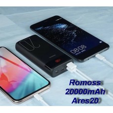 Повербанк Romoss 20000mAh Ares20 (PAS20-102-2135H) Зовнішня батарея ромос - Фото