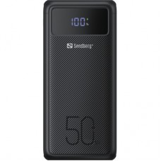 Батарея універсальна Sandberg 50000mAh 130W PD, 3xUSB 3xType-C LED 2W (420-75) - Фото