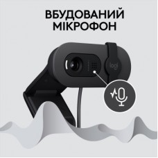 Веб-камера Logitech Brio 100 Full HD Graphite (960-001585) - Фото