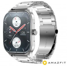 Смарт-годинник Amazfit Pop 3S Mtetal Silver (годинник поп 3с метал) - Фото