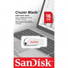 USB-флеш-накопичувач SANDISK 16 GB Cruzer Blade White USB 2.0 (SDCZ50C-016G-B35W) USB-флеш-накопичувач SANDISK 16 GB Cruzer Blade White USB 2.0 (SDCZ50C-016G-B35W) - Фото