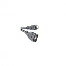 Дата кабель OTG USB 2.0 AF to Micro 5P 0.10m PowerPlant (KD00AS1232) - Фото