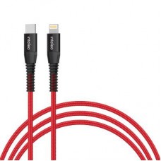 Дата кабель USB-C to Lightning 18W 1,2m CBRNYTL1 red Intaleo (1283126504129)