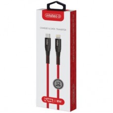Дата кабель USB-C to Lightning 18W 1,2m CBRNYTL1 red Intaleo (1283126504129) Дата кабель USB-C to Lightning 18W 1,2m CBRNYTL1 red Intaleo (1283126504129) - Фото