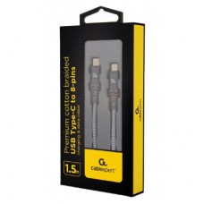 Дата кабель USB-C to Lightning 1.5m Cablexpert (CC-USB2B-CM8PM-1.5M) - Фото
