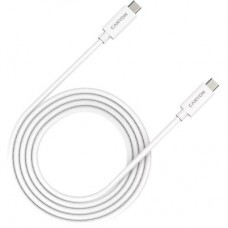 Дата кабель USB-C to USB-C 2.0m UC-42 5A 240W(ERP) E-MARK, white Canyon (CNS-USBC42W) - Фото