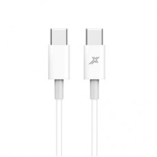 Дата кабель USB-C to USB-C 1.0m 20W CC-03W White Grand-X (CC-03W) - Фото