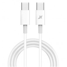 Дата кабель USB-C to USB-C 1.0m 20W CC-03W White Grand-X (CC-03W) - Фото