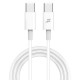 Дата кабель USB-C to USB-C 1.0m 20W CC-03W White Grand-X (CC-03W) Дата кабель USB-C to USB-C 1.0m 20W CC-03W White Grand-X (CC-03W)