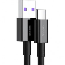 Дата кабель USB 2.0 AM to Type-C 2.0m 3A Black Baseus (CATYS-A01) - Фото