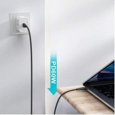 Дата кабель USB-C to USB-C 1.2m USB 2.0 60 W Choetech (XCC-1003) - Фото