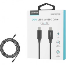 Дата кабель USB-С to USB-С 2.0m 240W USB2.0 Choetech (XCC-1036-BK) - Фото