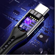 Дата кабель USB 2.0 AM to Type-C 1.2m 5A Choetech (AC0013-BK) - Фото