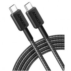 Дата кабель USB-C to USB-C 0.9m 322 Black Anker (A81F5G11) - Фото