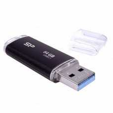 USB флешнакопичувач Silicon Power 64 GB Blaze B02 Black USB 3.1 (SP064GBUF3B02V1K) - Фото