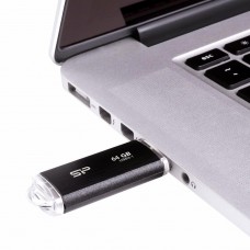 USB флешнакопичувач Silicon Power 64 GB Blaze B02 Black USB 3.1 (SP064GBUF3B02V1K) - Фото