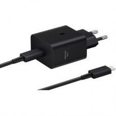 Зарядний пристрій Samsung 45W Compact Power Adapter (w C to Cable) Black (EP-T4511XBEGEU) - Фото