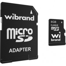 Карта памяти Wibrand 8GB microSD class 4 (WICDC4/8GB-A)