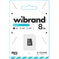 Картка пам'яті Wibrand 8GB mictoSD class 4 (WICDC4/8GB) - Фото