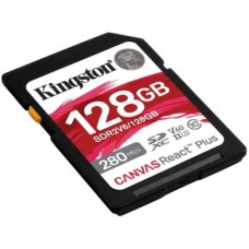 Карта памяти Kingston 128GB SDXC class 10 UHS-II U3 Canvas React Plus (SDR2V6/128GB) - Фото