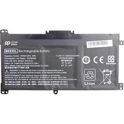 Акумулятор для ноутбука HP Pavilion X360 14-BA (BK03XL, HSTNN-LB7S) 11.55V 3400 mAh PowerPlant (NB461493)