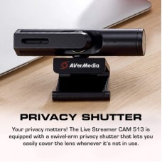 Веб-камера AVerMedia Live Streamer CAM PW513 4K Black (61PW513000AC) - Фото