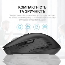 Мышка OfficePro M230B Silent Click Wireless/Bluetooth Black (M230B) - Фото