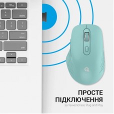 Мышка OfficePro M230M Silent Click Wireless/Bluetooth Mint (M230M) - Фото
