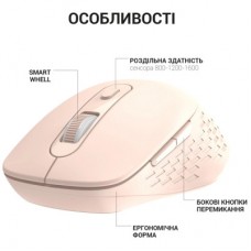Мышка OfficePro M230P Silent Click Wireless/Bluetooth Pink (M230P) - Фото