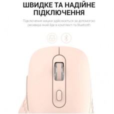 Мышка OfficePro M230P Silent Click Wireless/Bluetooth Pink (M230P) - Фото