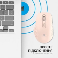 Мышка OfficePro M230P Silent Click Wireless/Bluetooth Pink (M230P) - Фото