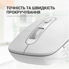 Мышка OfficePro M230W Silent Click Wireless/Bluetooth White (M230W) - Фото
