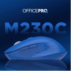 Мышка OfficePro M230C Silent Click Wireless/Bluetooth Blue (M230С) - Фото