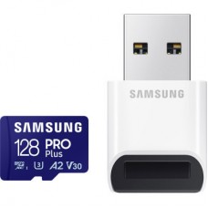 Картка пам'яті Samsung 128 GB microSDXC calss 10 UHS-I V30 Pro Plus (MB-MD128SB/WW) - Фото
