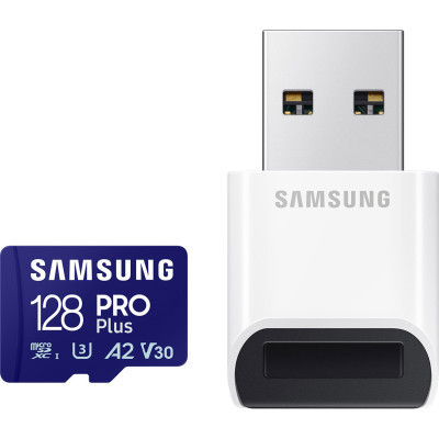 Картка пам'яті Samsung 128 GB microSDXC calss 10 UHS-I V30 Pro Plus (MB-MD128SB/WW)