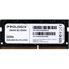 Модуль пам'яті для ноутбука SoDIMM DDR4 16 GB 2666 MHz Prologix (PRO16GB2666D4S) - Фото