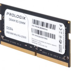 Модуль пам'яті для ноутбука SoDIMM DDR4 8 GB 2666 MHz Prologix (PRO8GB2666D4S) - Фото