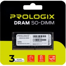 Модуль пам'яті для ноутбука SoDIMM DDR4 8 GB 2666 MHz Prologix (PRO8GB2666D4S) - Фото
