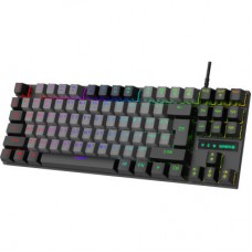 Клавіатура GamePro MK100B Blue Switch LED USB Black (MK100B) - Фото