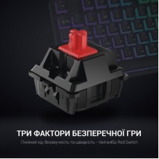 Клавіатура GamePro MK85R Red Switch RGB USB Black (MK85R) - Фото