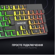 Клавіатура GamePro MK85R Red Switch RGB USB Black (MK85R) - Фото