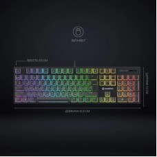 Клавіатура GamePro MK85B Blue Switch RGB USB Black (MK85B) - Фото