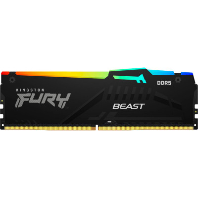 Модуль пам'яті для комп'ютера DDR5 16 GB 6400 MHz Beast RGB EXPO Kingston Fury (ex.HyperX) (KF564C32BBEA-16)